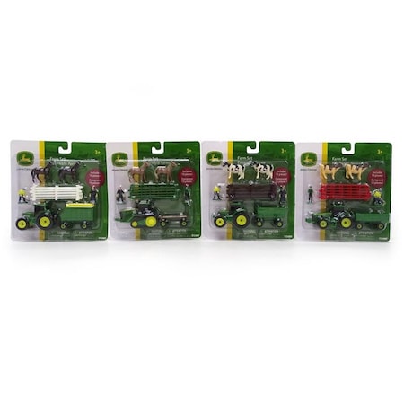 Tomy TOMY John Deere Farm Toy Set Assorted 10 pc 37657
